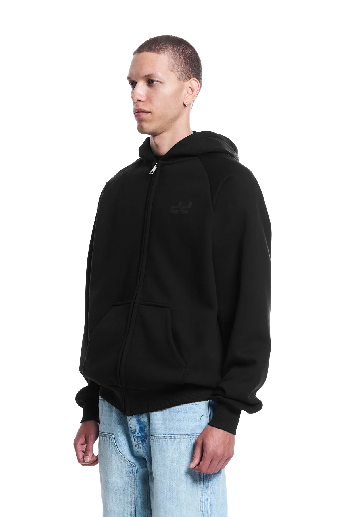 Masked Zipper Black