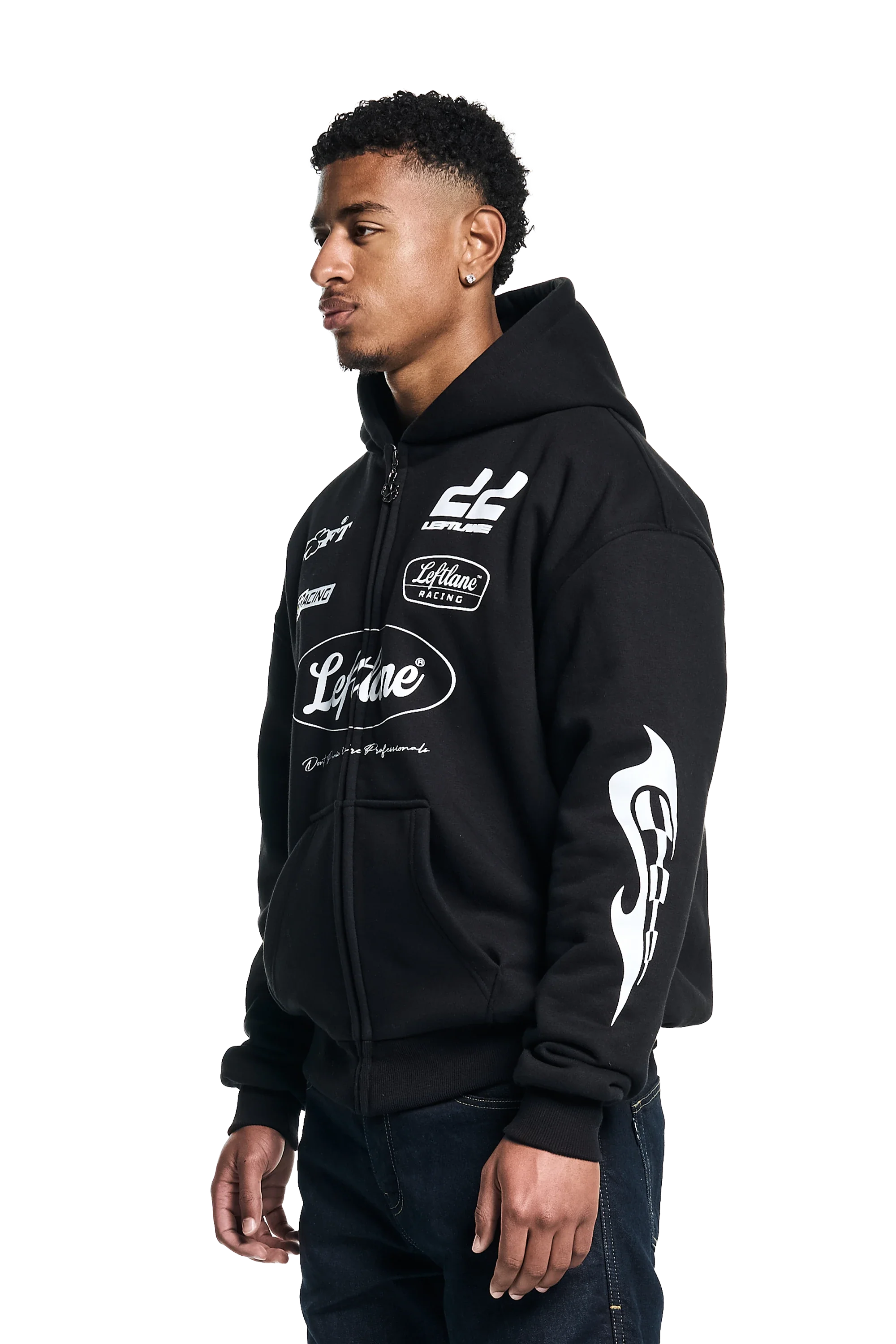 ARAMID RACING ZIPPER BLACK